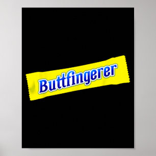 Lustiger Arschfinger-Unfug Unangemessen Anstößig E Poster