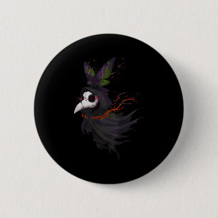 Lustiger Arzt Okkult Gesicht Pest Gothic Cottageco Button