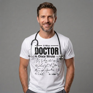 Lustiger Arzt Spruch Ein Weiser Arzt schrieb ein Tri-Blend Shirt