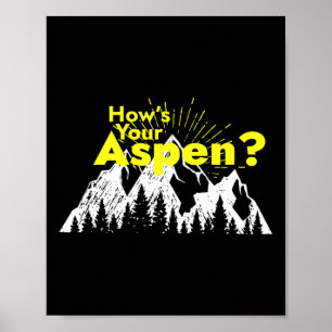 Lustiger Aspen Colorado Skifahren Wie geht's deine Poster