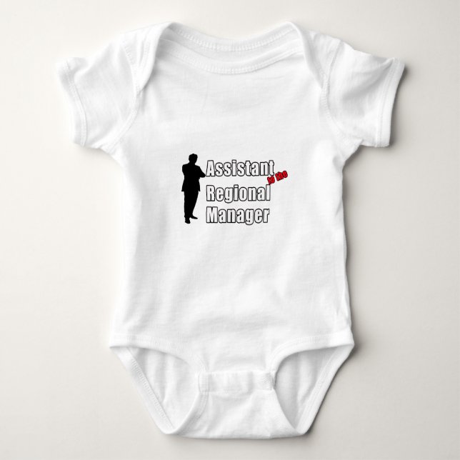 Lustiger Assistent zum regionalen Manager Baby Strampler (Vorderseite)