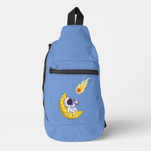 lustiger Astronaut Crossbody Bag