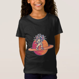 Lustiger Astronaut Musiker T-Shirt
