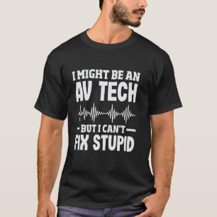 Lustiger Audiovisueller Techniker löst Probleme AV T-Shirt