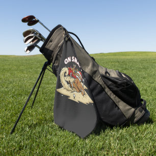 Lustiger "Auf Snap!" Lebkuchenmann Weihnachtsgolfe Golfhandtuch