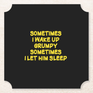 Lustiger Aufwach-Humor Grumpy Mornings für ihn Untersetzer