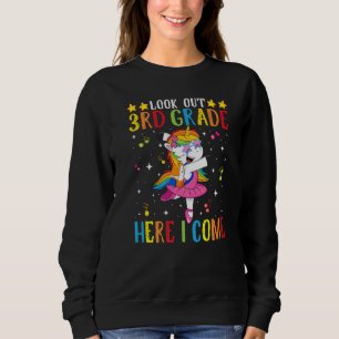 Lustiger Ausblick 3. Klasse ich komme Einhorn Zurü Sweatshirt