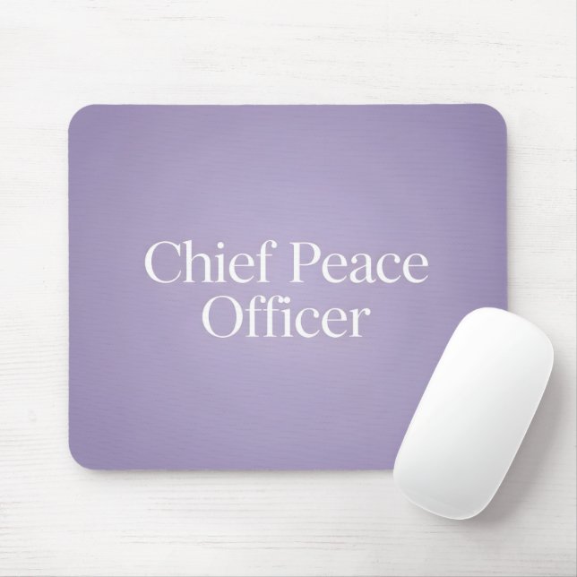 Lustiger ausführender Titel Minimalistisches Lila Mousepad (Mit Mouse)