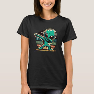 Lustiger Außerirdischer Alien Dabbing T-Shirt