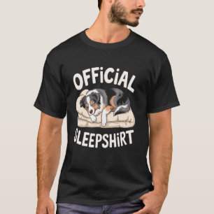 Lustiger Australia Shepherd Hund Schlaf - Offiziel T-Shirt