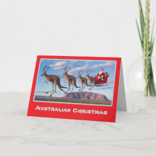 Lustiger australischer Weihnachtsurlaub Karte
