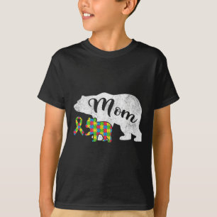 Lustiger Autismus-Bär-Mama T-Shirt