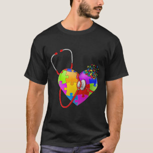 Lustiger Autismus-Bewusstseins-Krankenschwester Au T-Shirt