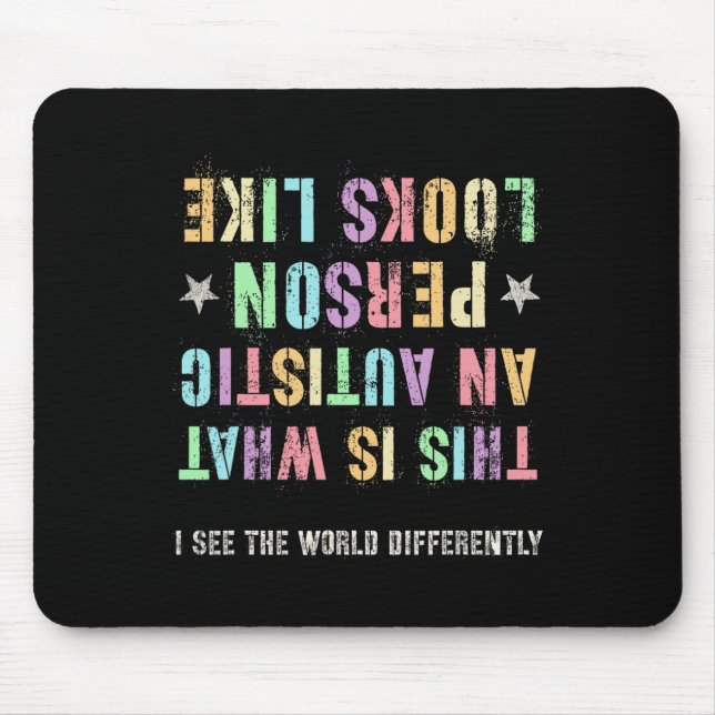 Lustiger Autismus So sieht ein autistischer Kriege Mousepad (Vorne)