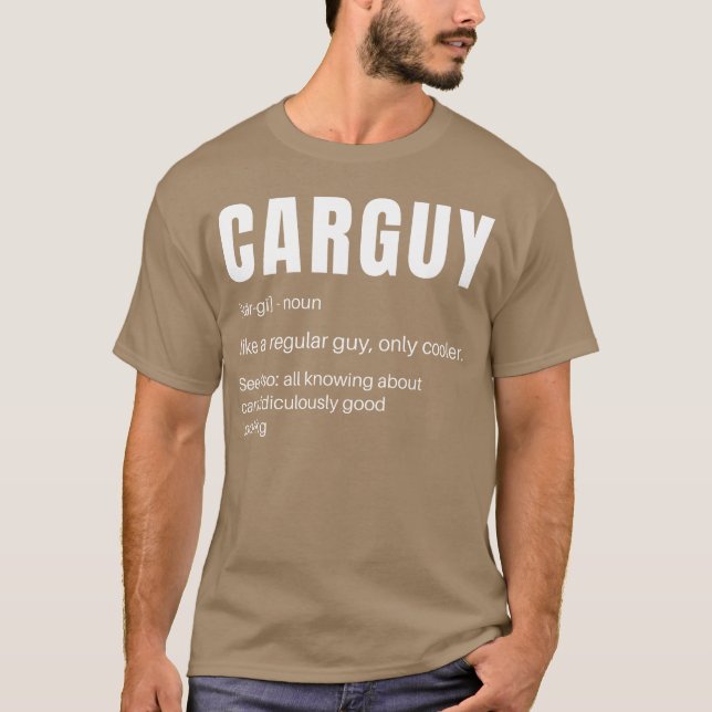 Lustiger Auto-Typ Definition Geschenk Autotyp retr T-Shirt (Vorderseite)