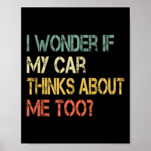 Lustiger Auto-Typ Mechaniker Vatertag Vater Männer Poster