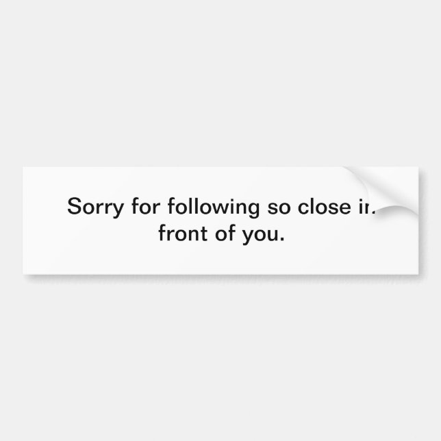 Lustiger Autoaufkleber (Vorne)