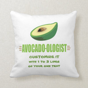 Lustiger Avocado-Fan Kissen