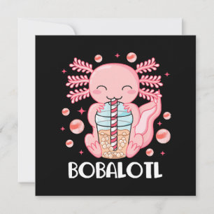 Lustiger Axolotl Bubble Tea