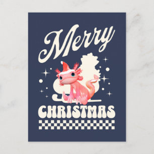 Lustiger Axolotl Frohe Weihnachten
