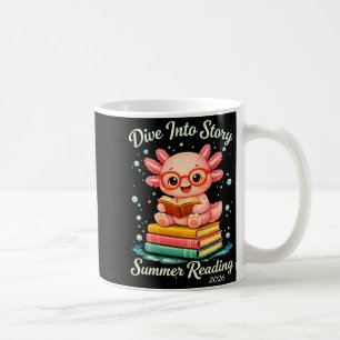 Lustiger Axolotl-Tauchgang in die Geschichte Somme Kaffeetasse