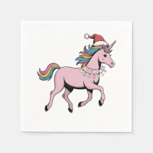Lustiger Axolotl Weihnachtsmann Hut Xmas Outfit Serviette