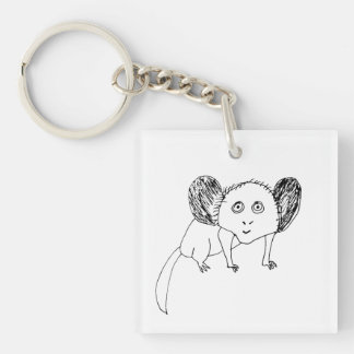 Lustiger Aye-Aye-Schlüsselanhänger - Seltsames, sc Schlüsselanhänger