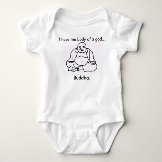 Lustiger Baby-Bodysuit-"Körper eines Gottes… Baby Strampler