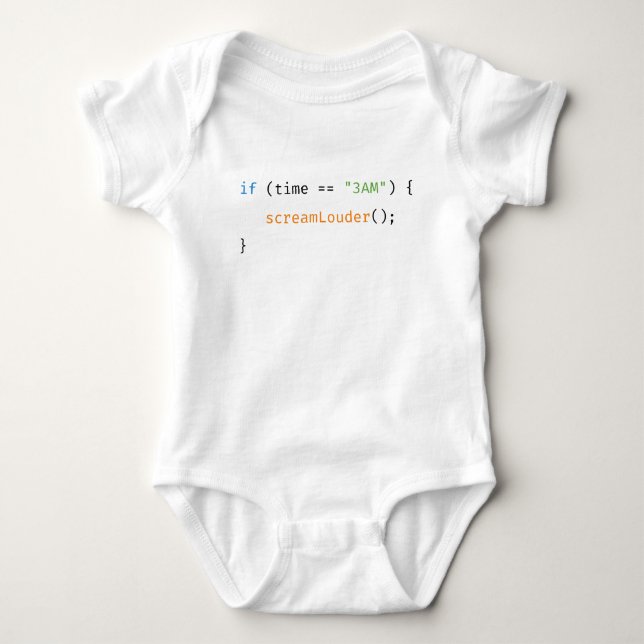 Lustiger Baby-Code-Entwickler Programmierer Baby Strampler (Vorderseite)