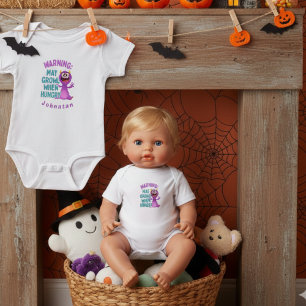 Lustiger Baby-Halloween-Body: Kann knurren, wenn h Baby Strampler