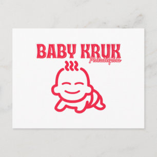 Lustiger Baby Kruk Philadelphia Premium Feiertagspostkarte