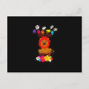 Lustiger Baby-Löwenkönig: Hakuna Matata Art Design Postkarte
