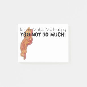 Lustiger Bacon Post-it Klebezettel