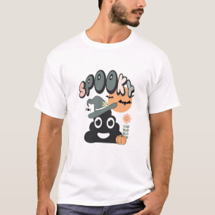 Lustiger Badezimmer-Humor Süße Retro-Halloween-Spo T-Shirt