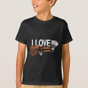 Lustiger Badminton-Humor Smash Shuttle Birdie Spor T-Shirt