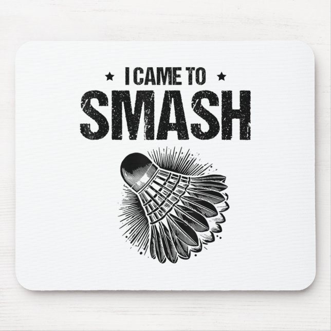 Lustiger Badminton-Spieler Liebt Shuttle-Design 5  Mousepad (Vorne)