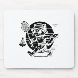 Lustiger Badminton-Spieler Liebt Shuttle Design 6  Mousepad