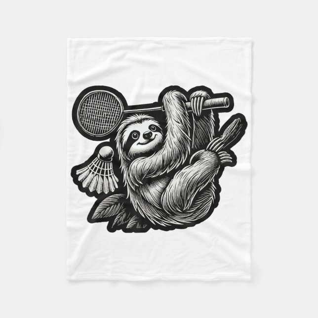 Lustiger Badminton-Spieler Liebt Shuttle-Design _7 Fleecedecke (Vorderseite)
