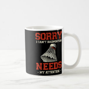 Lustiger Badminton-Spieler Liebt Shuttle-Design _8 Kaffeetasse