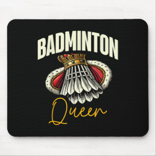 Lustiger Badminton-Spieler Liebt Shuttle-Design  Mousepad