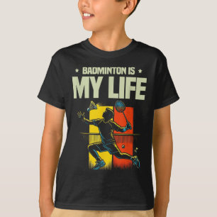 Lustiger Badminton-Spieler Liebt Shuttle-Design T-Shirt