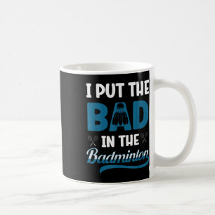 Lustiger Badminton-Spieler Shuttle Badminton Liebh Kaffeetasse