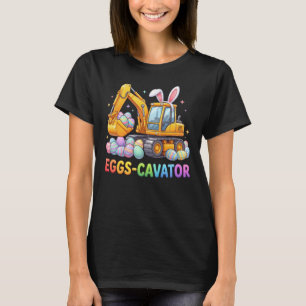 Lustiger Bagger Bau Osterhase T-Shirt