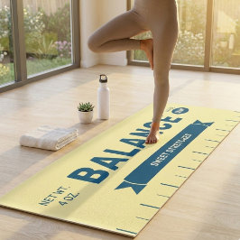 Lustiger "Balance"-Butter-Stick Personalisiert Gel Yogamatte