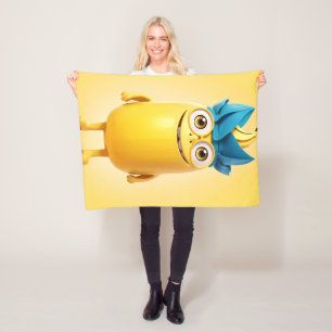 Lustiger Bananencharakter Fleecedecke