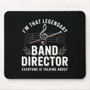Lustiger Banddirektor Musiklehrer Zurück zur Schul Mousepad