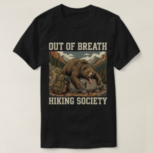 Lustiger Bär beim Wandern Outdoor-Abenteuer  T-Shirt