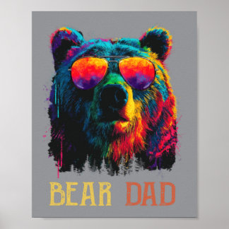 Lustiger Bär-Design für Männer Frauen Tierliebhabe Poster