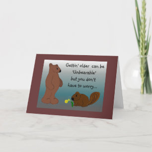 Lustiger Bär Geburtstag Karte