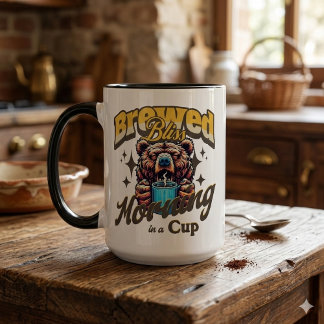 Lustiger Bär Kaffee Trinker Becher Tasse